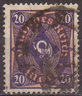 Alemania 1922 Scott 182 Sello º Post Horn 20 Deutsches Reich Allemagne Duitsland Germania Germany Alemagne Deutschland